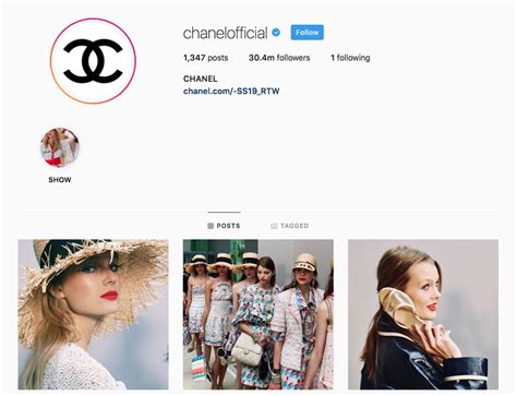 Chanel official instagram